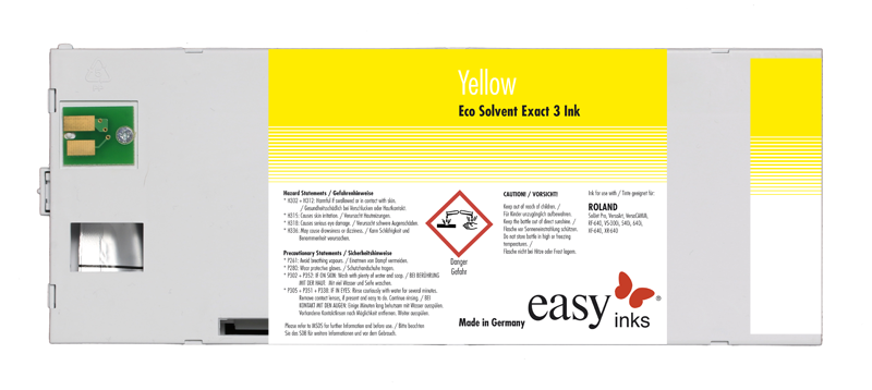 easy Eco Solvent Exact 3 Tinte für Roland mit ECO-SOL MAX 3, 220ml Kartusche