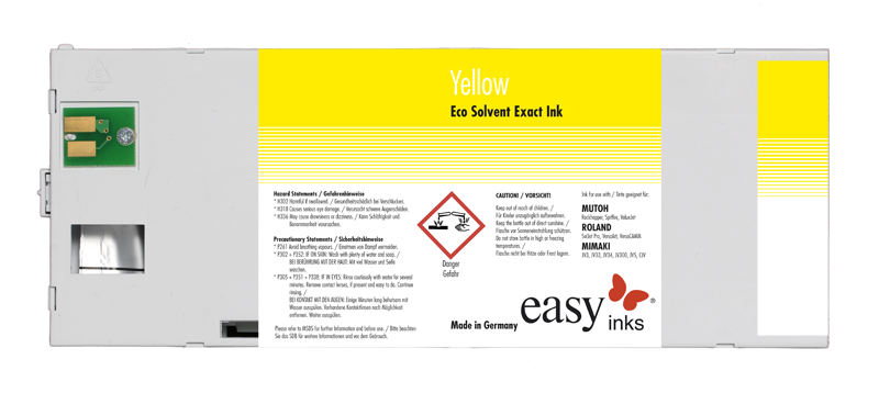 Eco Solvent Exact Tinte, Roland ECO-SOL MAX kompatibel, 220ml Kartusche