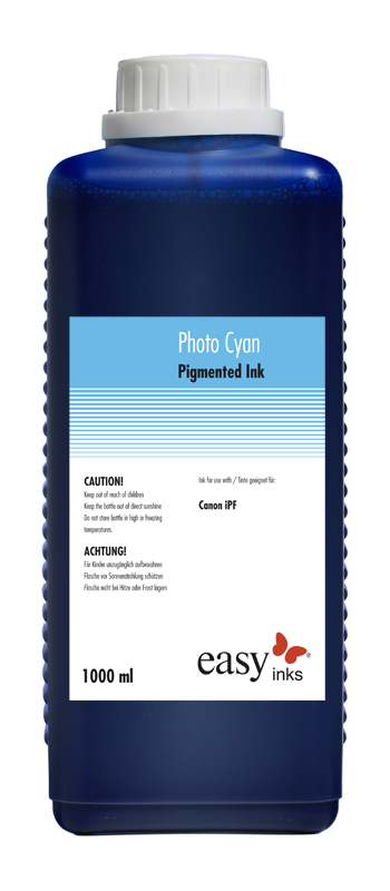 Tinte für Canon iPF8000, 8100, 9000, 9100, Océ CS2344, 1 Liter Flasche